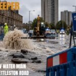 Glasgow Water Main Break Shettleston Road